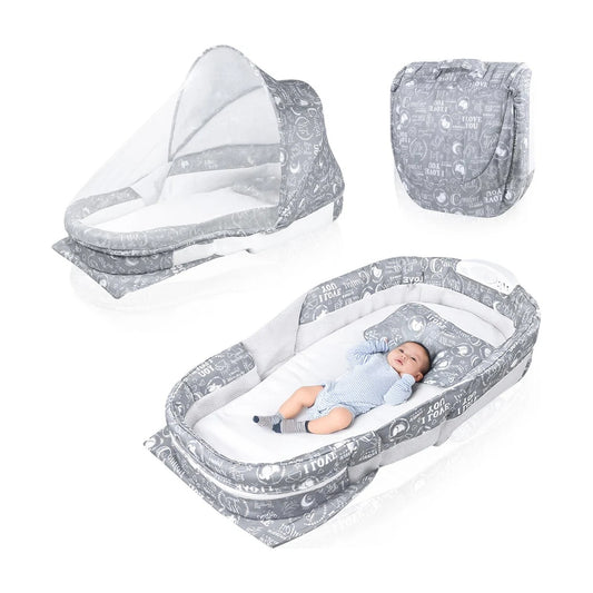 Velox Goods VL-516 Baby Travel Bed – Foldable, Safe & Comfortable Crib for Newborns