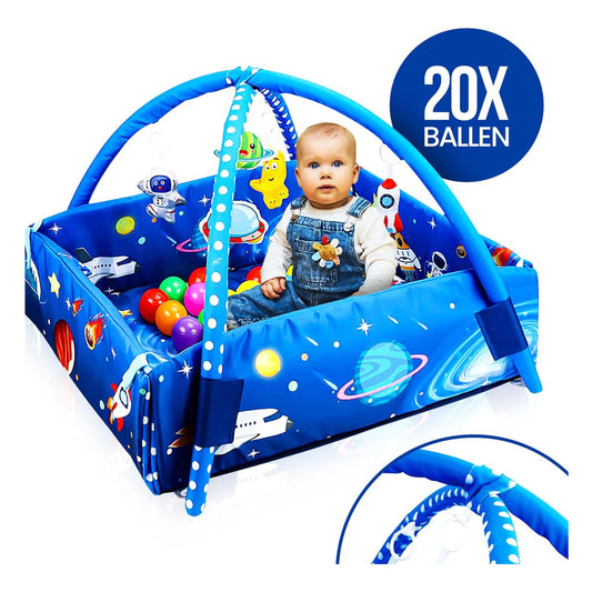 Velox Goods VL-505 Baby Play Mat – 5-in-1 Gym, Ball Pit & Activity Mat with Toys – From 0 Months