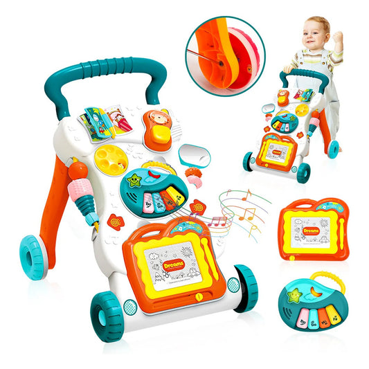 Velox Goods VL-510 Baby Walker – Activity Walker with Light, Music & Drawing Board – From 9 Months