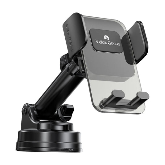 Velox Goods VL-501 Car Phone Holder – Strong Suction Cup, 360° Rotatable – Universal – Black