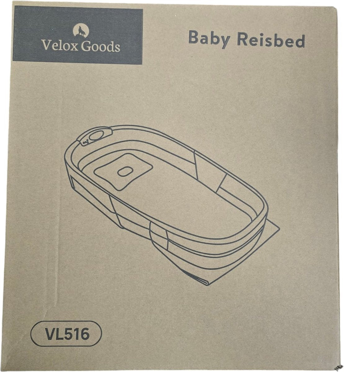 Velox Goods VL-516 Baby Travel Bed – Safe & Comfortable Mobile Travel Bed – Foldable Bed for Newborns & Babies