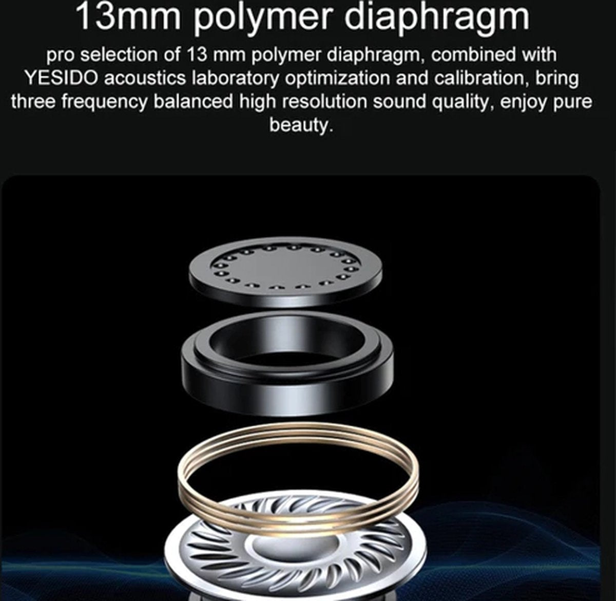 Wireless earbuds - Bluetooth earbuds - Earpods - Wireless earbuds - Suitable for every smartphone and laptop