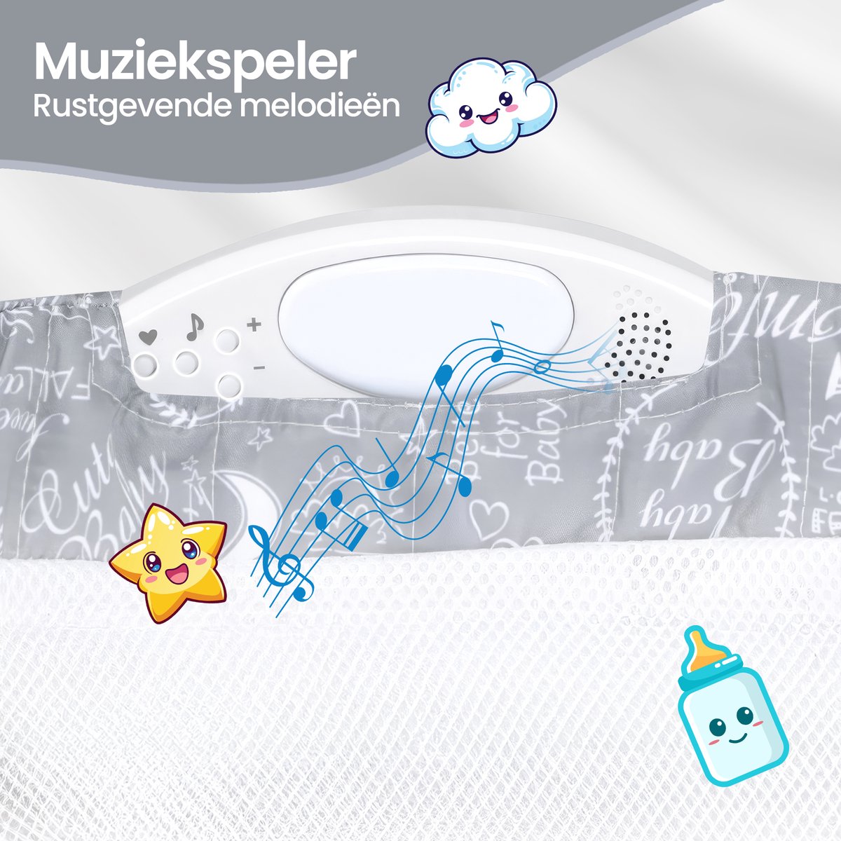 Velox Goods VL-516 Baby Travel Bed – Safe & Comfortable Mobile Travel Bed – Foldable Bed for Newborns & Babies