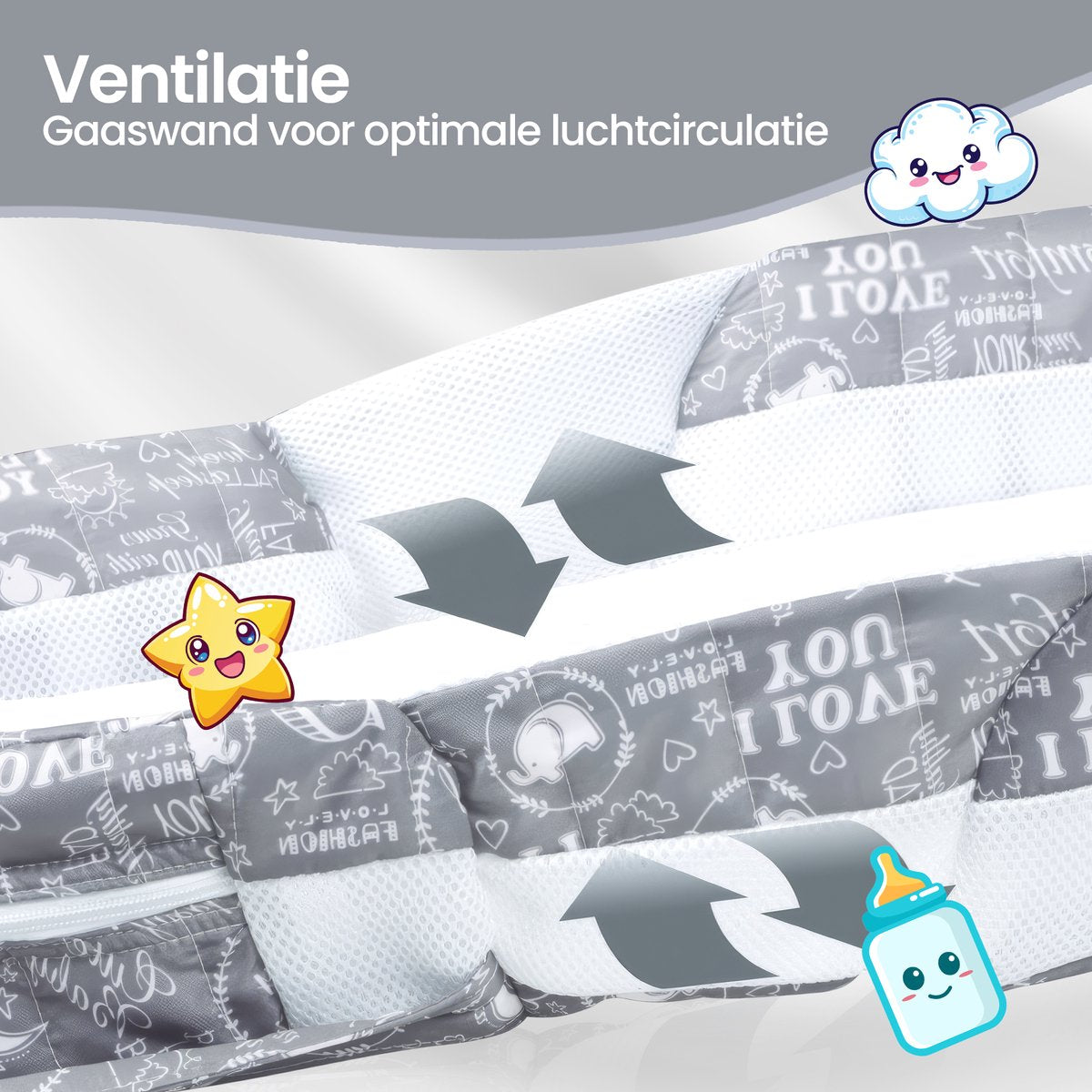 Velox Goods VL-516 Baby Travel Bed – Safe & Comfortable Mobile Travel Bed – Foldable Bed for Newborns & Babies