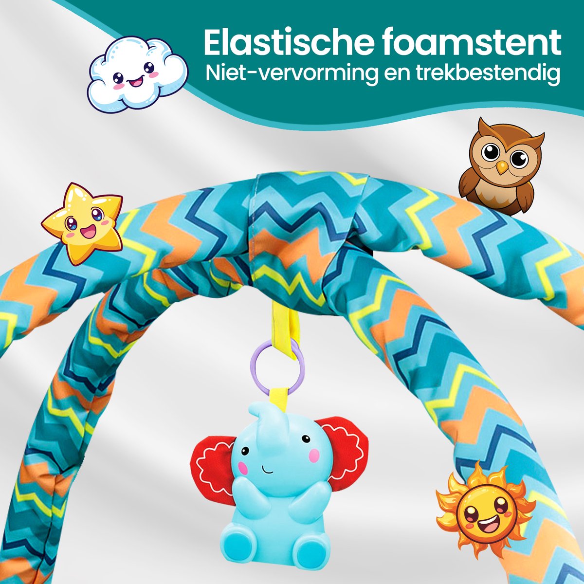 Velox Goods VL-506 Baby Gym – Interactive Play Mat for Babies – Educational and Safe Design – Suitable for Babies from 3 Months – Includes Hanging Toys, Balls and Net Fabric Sidewalls – Blue Brand: Velox Goods