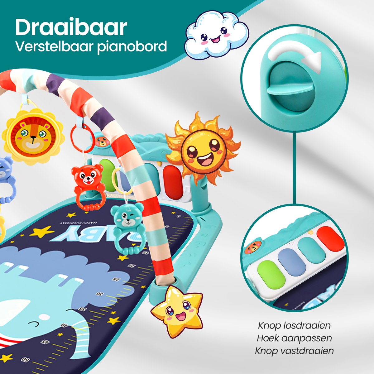 Babygym met Trappelpiano