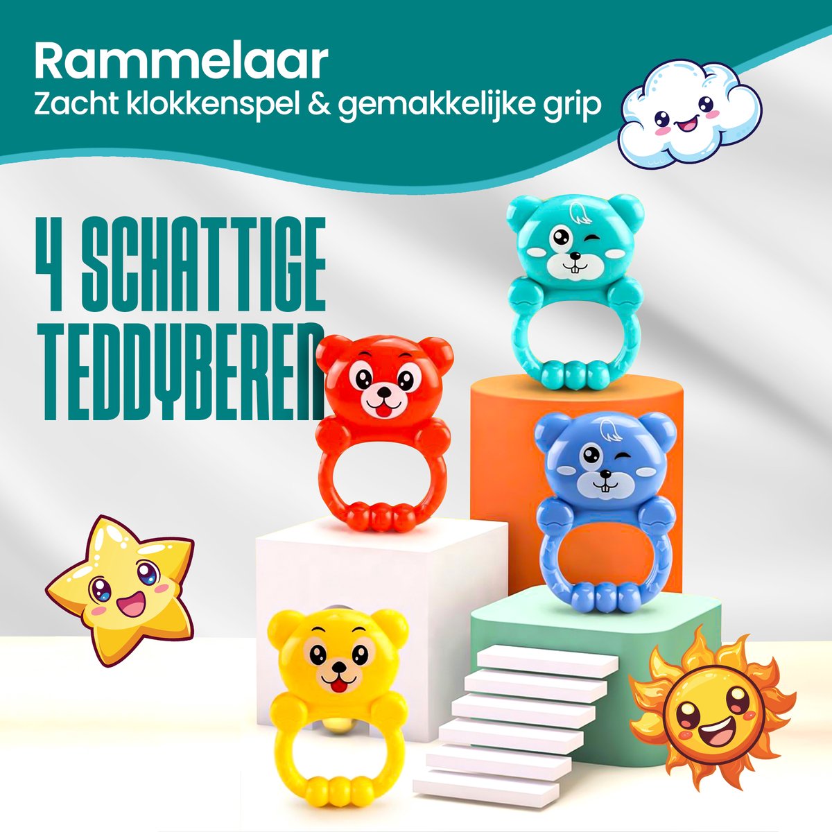 Velox Goods VL-504 Baby Gym with Fitness Piano – Play Mat for Babies from 3 Months – Educational Activity Center with Music, Lights and Removable Toys – Stimulates Motor Development – Blue