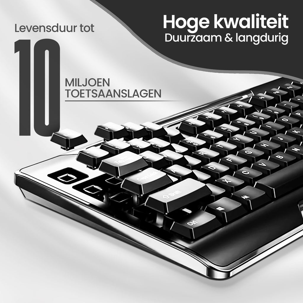 Toetsenbord en Muis Set Bedraad - QWERTY US – foto 3