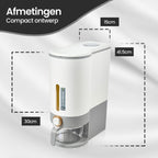 Afmetingen van de rijstdispenser