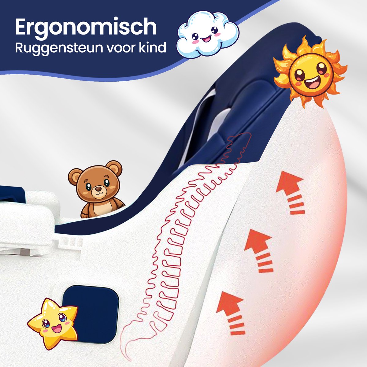 Velox Goods VL-508 Baby Chair – 4-in-1 High Chair with Adjustable Backrest, Seat Belt and Storage Space – Suitable from 6 Months to 6 Years – Dining Chair, Crib and Play Area – Foldable and Non-slip