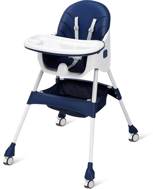 Velox Goods VL-508 Baby Chair – 4-in-1 High Chair with Adjustable Backrest, Seat Belt and Storage Space – Suitable from 6 Months to 6 Years – Dining Chair, Crib and Play Area – Foldable and Non-slip
