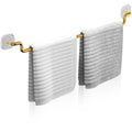 Handdoekrek zonder boren 60 cm goud - Velox Goods