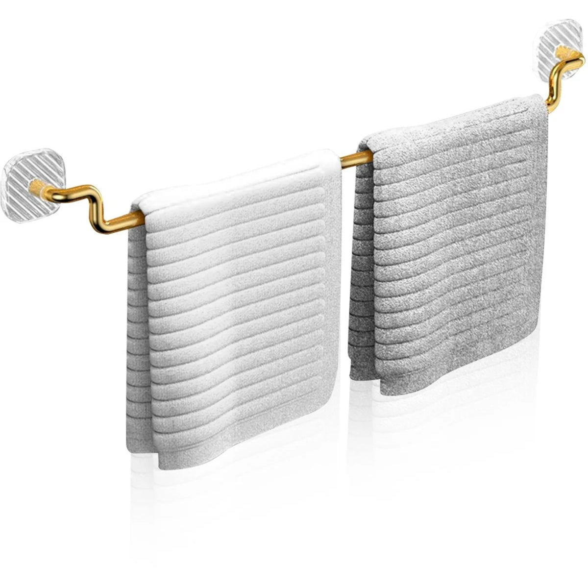 Handdoekrek zonder boren 60 cm goud - Velox Goods
